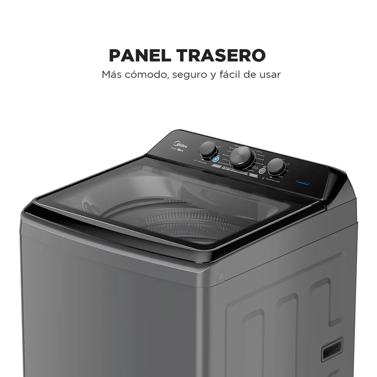 Lavadora Carga Superior Automática Gris 21KG