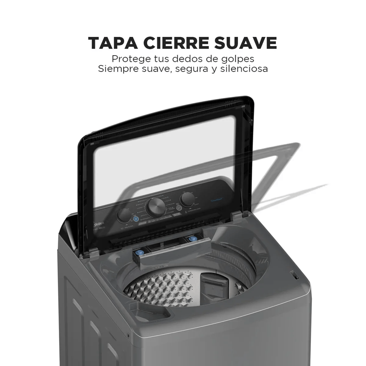Lavadora Carga Superior Automática Gris 21KG