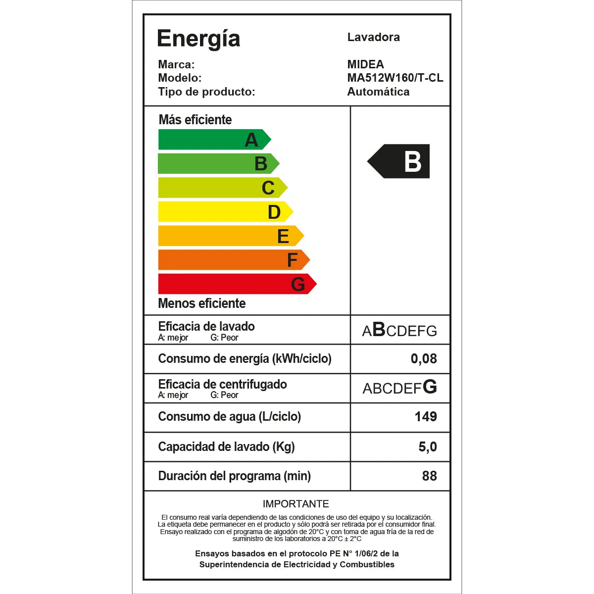Lavadora Carga Superior Automática Titanium 16KG
