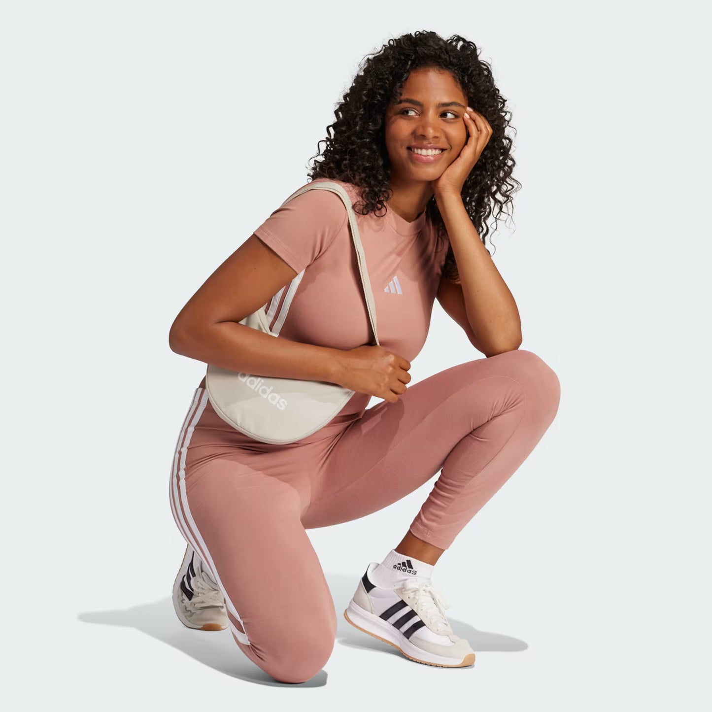 Calzas Mujer Essentials 3 Tiras Algodón Pretina Media Warm Clay