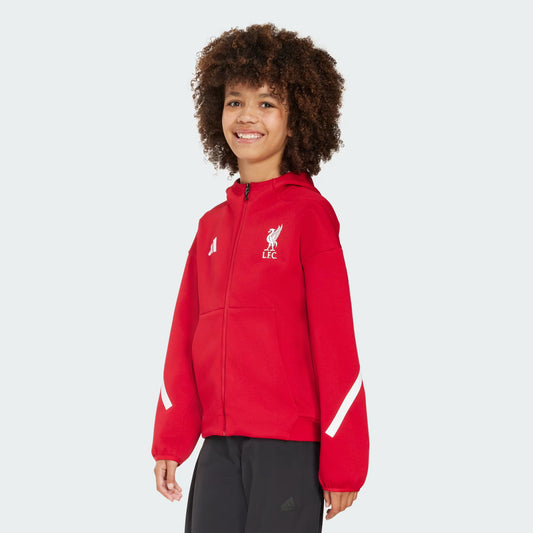 Poleron Niño Liverpool FC ADIDAS Z.N.E. Rojo