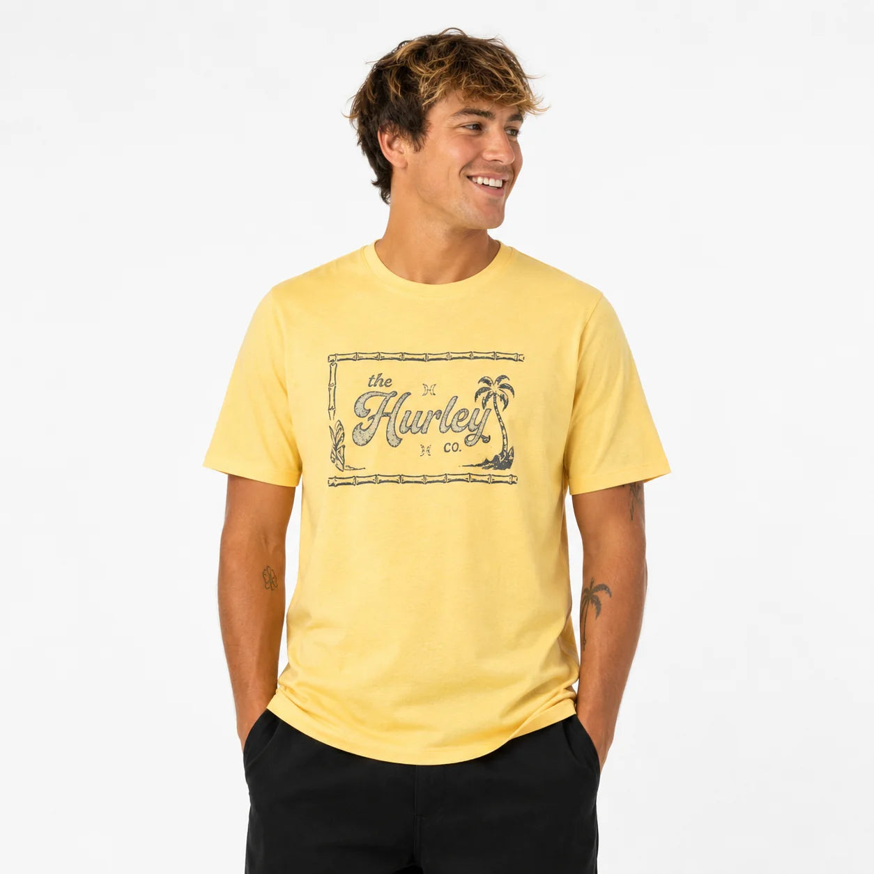 Polera Hombre Everyday Washed Btr Sauce Amarilla