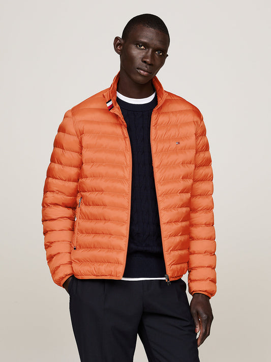 Chaqueta Hombre Acolchada Plegable Naranja