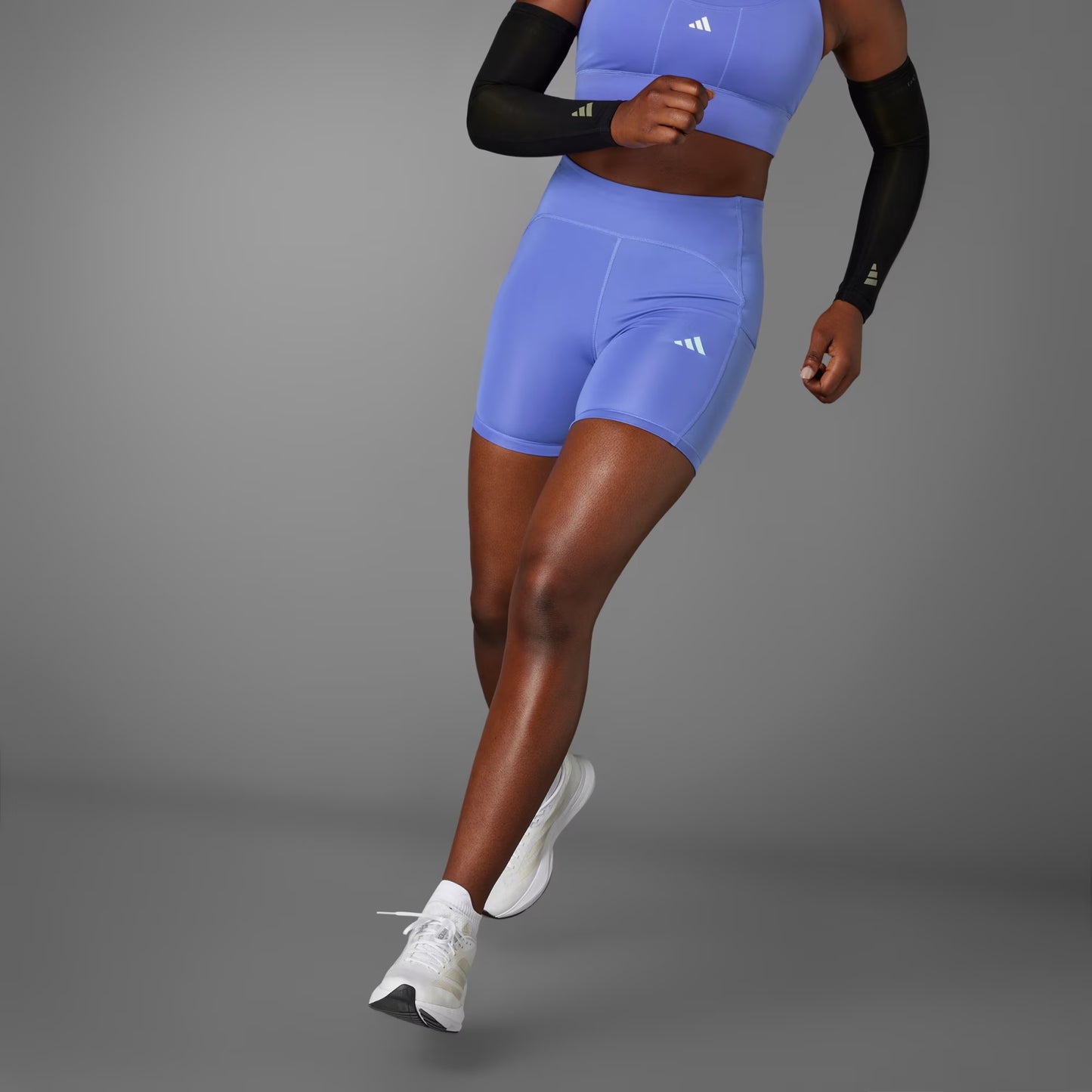 Calza Mujer Mallas Cortas Adizero Semi Cobalt Blue