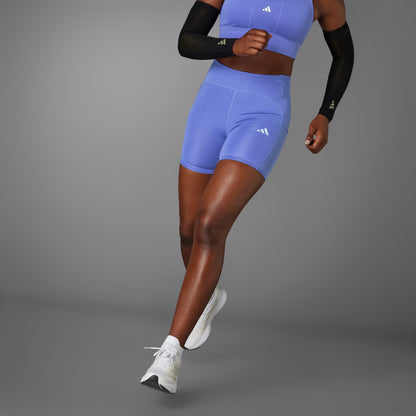 Calza Mujer Mallas Cortas Adizero Semi Cobalt Blue