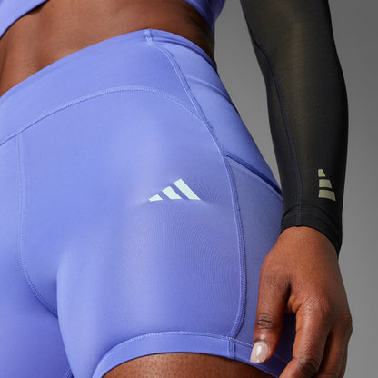 Calza Mujer Mallas Cortas Adizero Semi Cobalt Blue