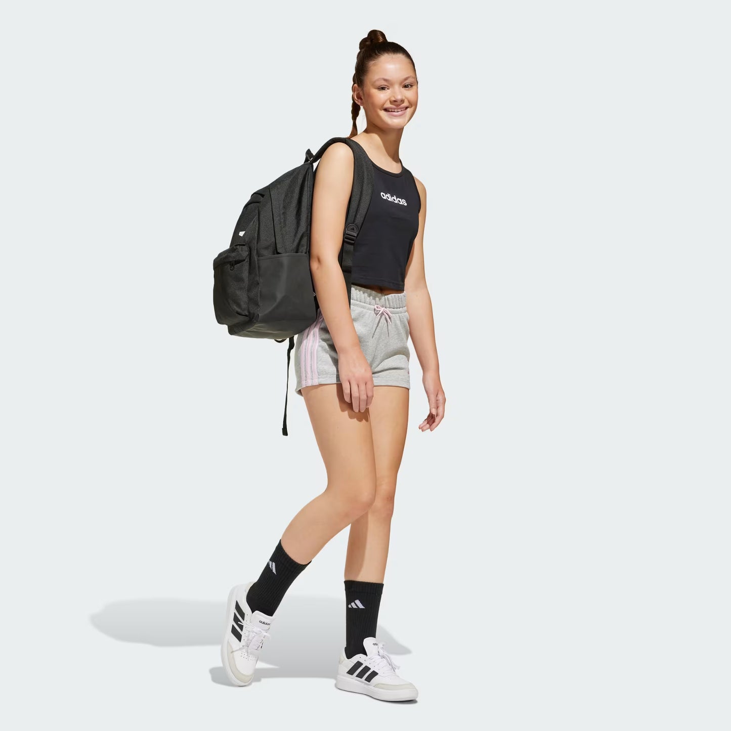 Mochila Classic 3 Bar Logo Black / White