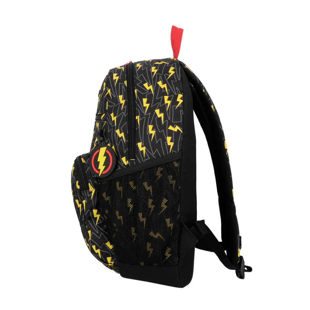 Mochila Escolar Unisex Bolt Negro-Amarillo