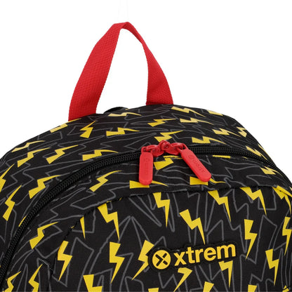 Mochila Escolar Unisex Bolt Negro-Amarillo