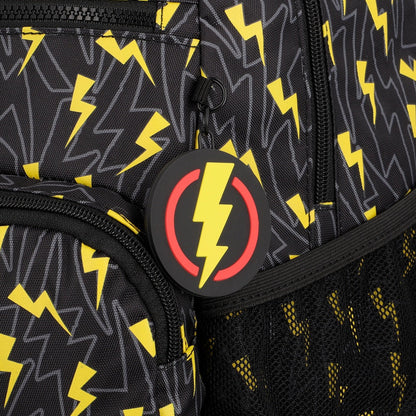 Mochila Escolar Unisex Bolt Negro-Amarillo