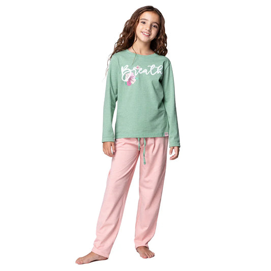 pijama-niña-largo-algodón-invierno-c2-verde