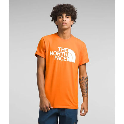 Polera Hombre Manga Corta Half Dome Naranja