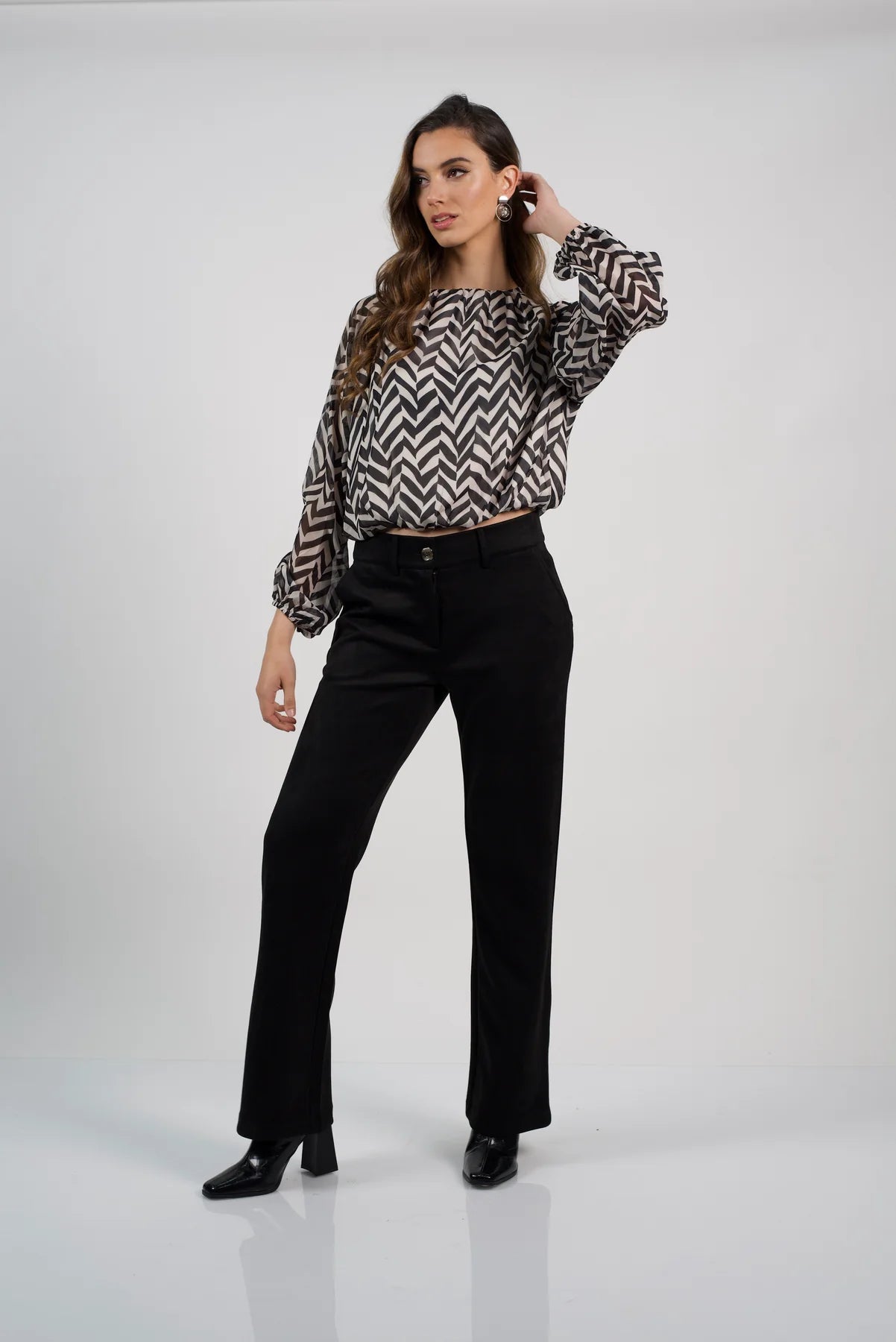 Pantalón Mujer Rodas Negro