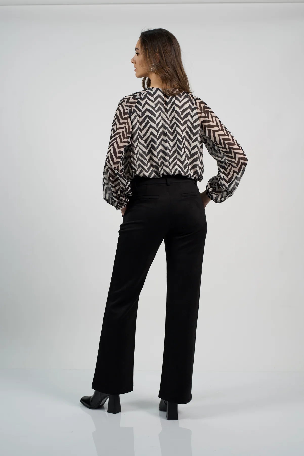 Pantalón Mujer Rodas Negro