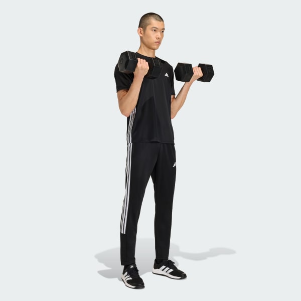 Pantalones Hombre Tejidos Workout Essentials All-Set 3-Stripes Negro