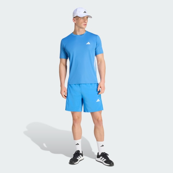 Polera Hombre Básica 3 Tiras Workout Essentials Azul Rayo