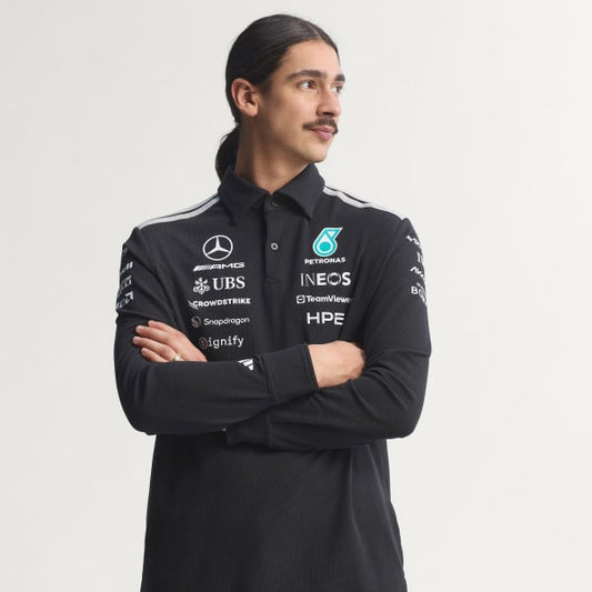 Polera Con Cuello Mercedes - Amg Petronas F1 Team Engineers De Manga Larga