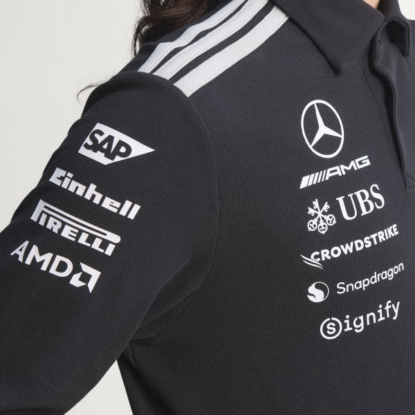 Polera Con Cuello Mercedes - Amg Petronas F1 Team Engineers De Manga Larga