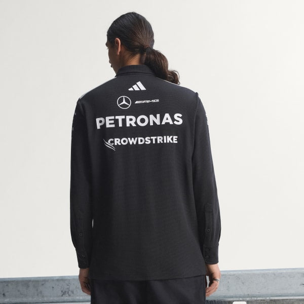 Polera Con Cuello Mercedes - Amg Petronas F1 Team Engineers De Manga Larga