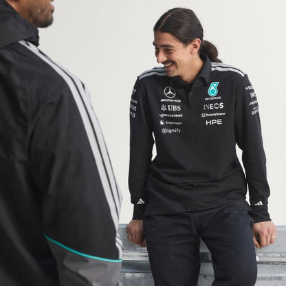 Polera Con Cuello Mercedes - Amg Petronas F1 Team Engineers De Manga Larga