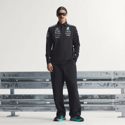 Polera Con Cuello Mercedes - Amg Petronas F1 Team Engineers De Manga Larga