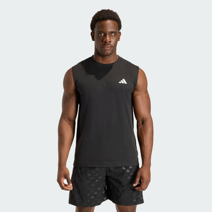 Polera Hombre Sin Mangas De Entrenamiento Essentials Feelready Negro