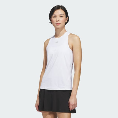 Polera Mujer Sin Mangas De Tenis Club Climacool Blanco