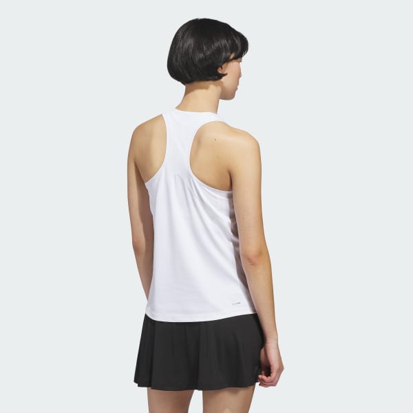Polera Mujer Sin Mangas De Tenis Club Climacool Blanco