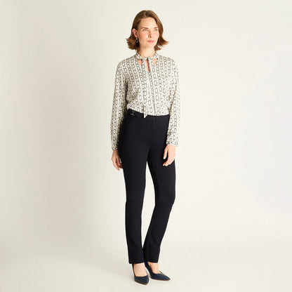 Pantalón Mujer Azul Recto