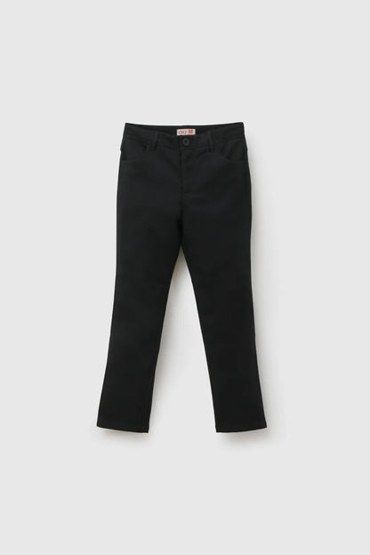 Pantalon Escolar Niña Con Cierre Y Botón Azul