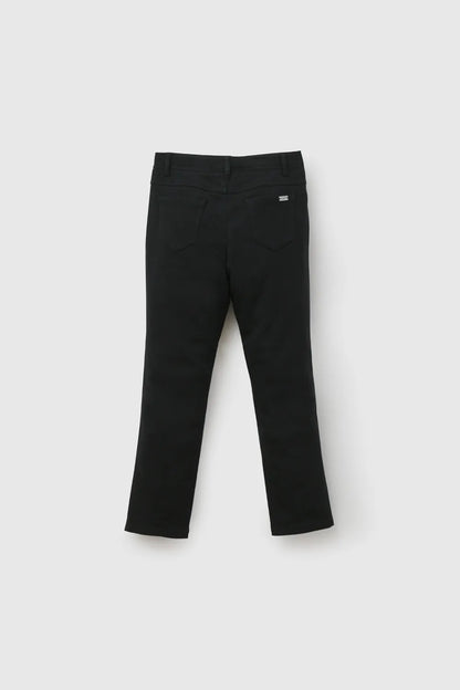 Pantalon Escolar Niña Con Cierre Y Botón Azul