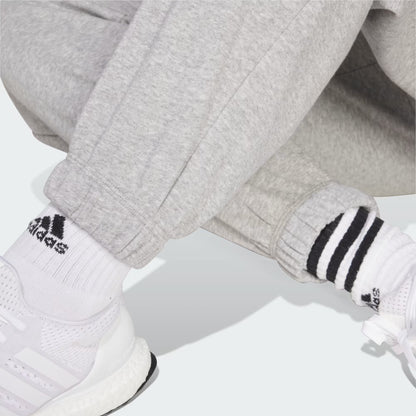 Pantalón Mujer Essentials Linear Felpa Francesa Puños Ajustados Medium Grey Heather