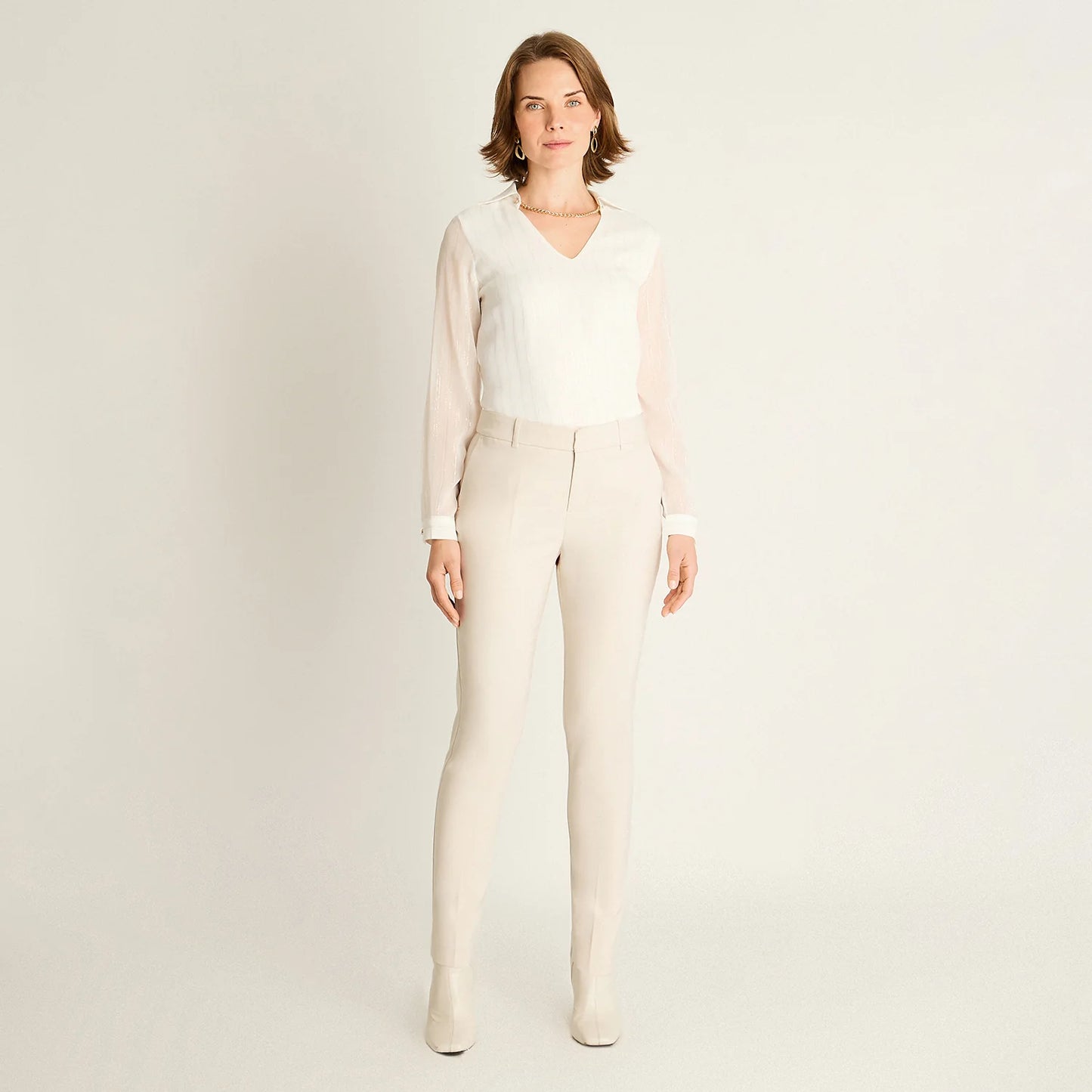 Pantalón Mujer Formal Arena Corte Slim