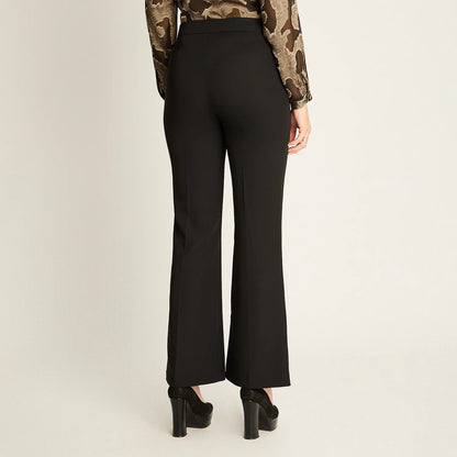 Pantalón Mujer Formal Negro Flare
