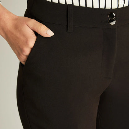 Pantalón Mujer Formal Negro Recto
