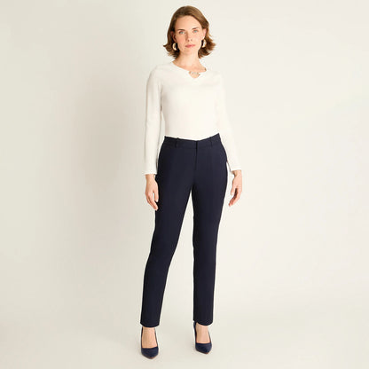 Pantalón Mujer Formal Slim Azul