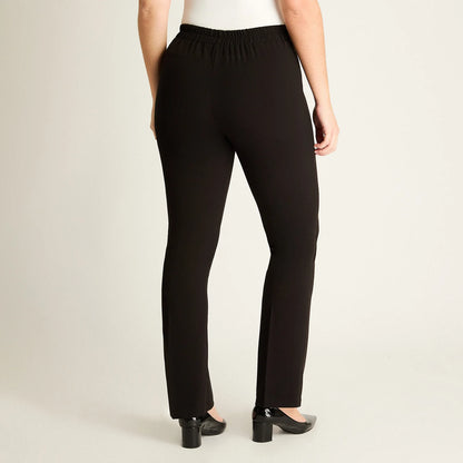 Pantalón Mujer Negro de Corte Recto