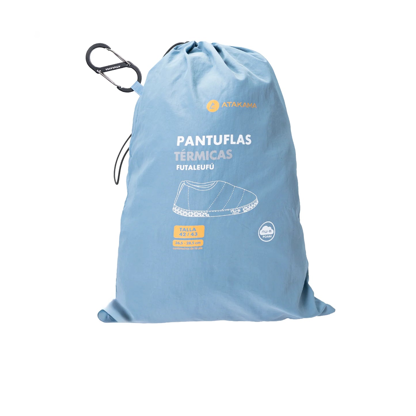 Pantufla térmica Futaleufú FLEX Nu-B Foam Celeste