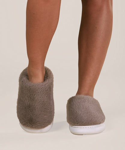 Pantufla Mujer Slipper Café
