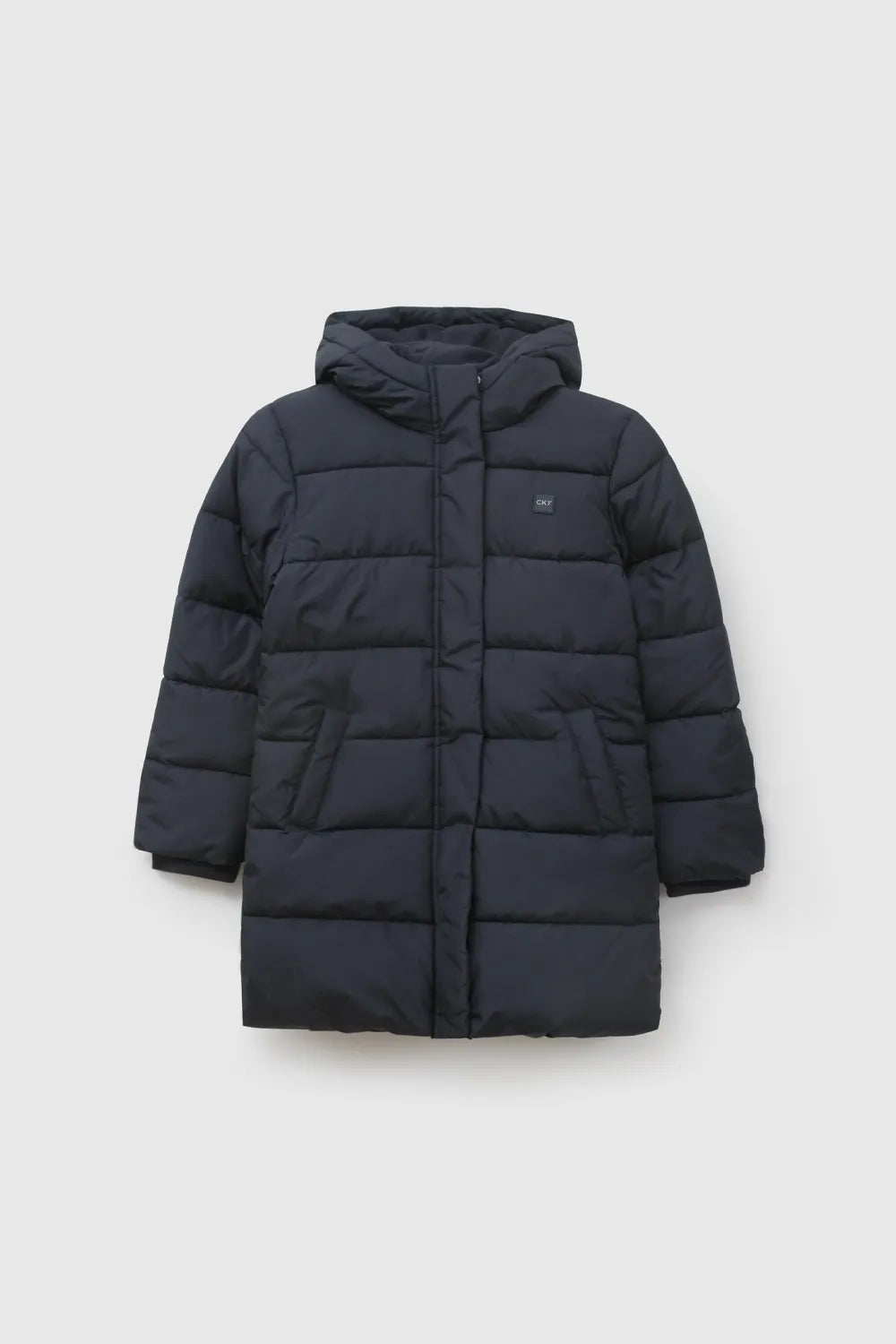 Parka Escolar Niña Con Forro de Polar Azul