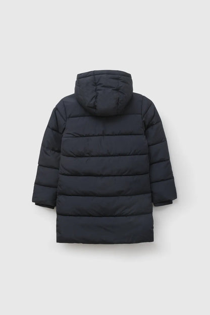 Parka Escolar Niña Con Forro de Polar Azul