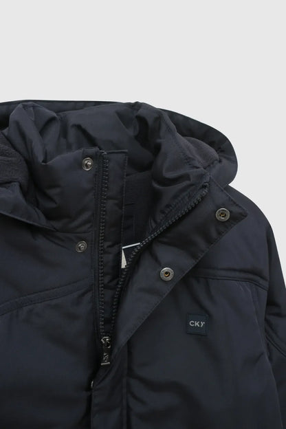 Parka Escolar Niño Azul Con Forro De Polar Azul