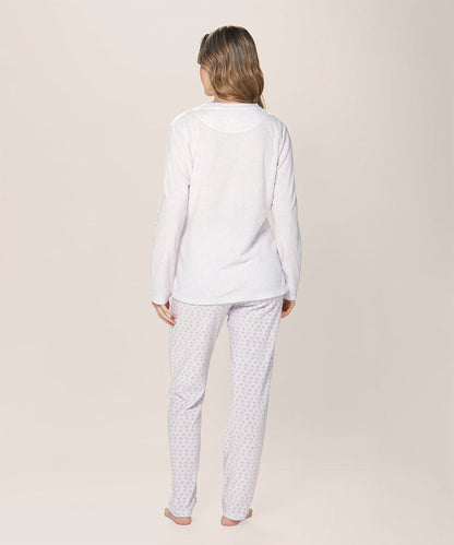Pijama Mujer Micropolar Lila