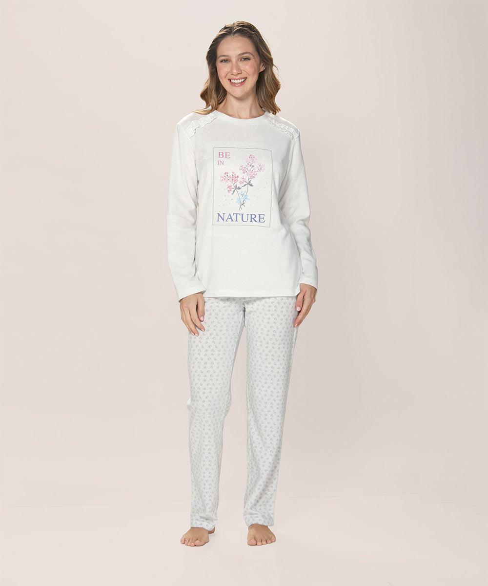 Pijama Mujer Micropolar Melange