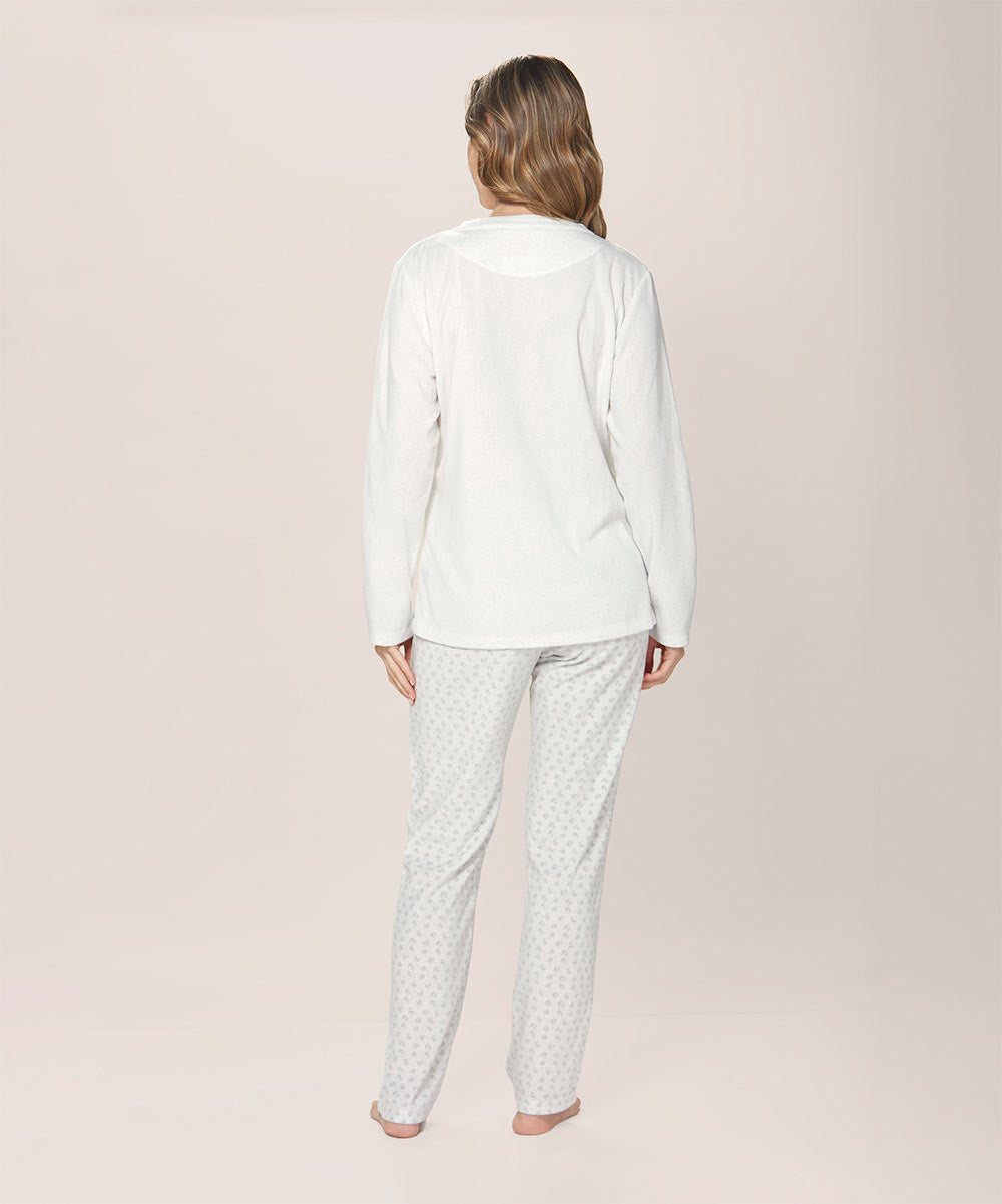 Pijama Mujer Micropolar Melange