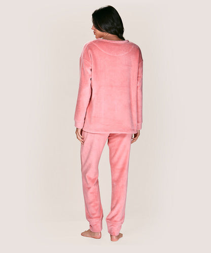 Pijama Mujer Polar Coral