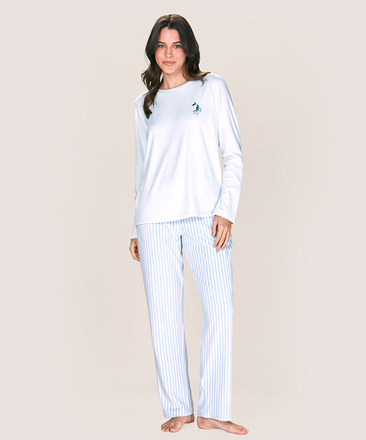 Pijama Mujer Soft Fantasia Celeste