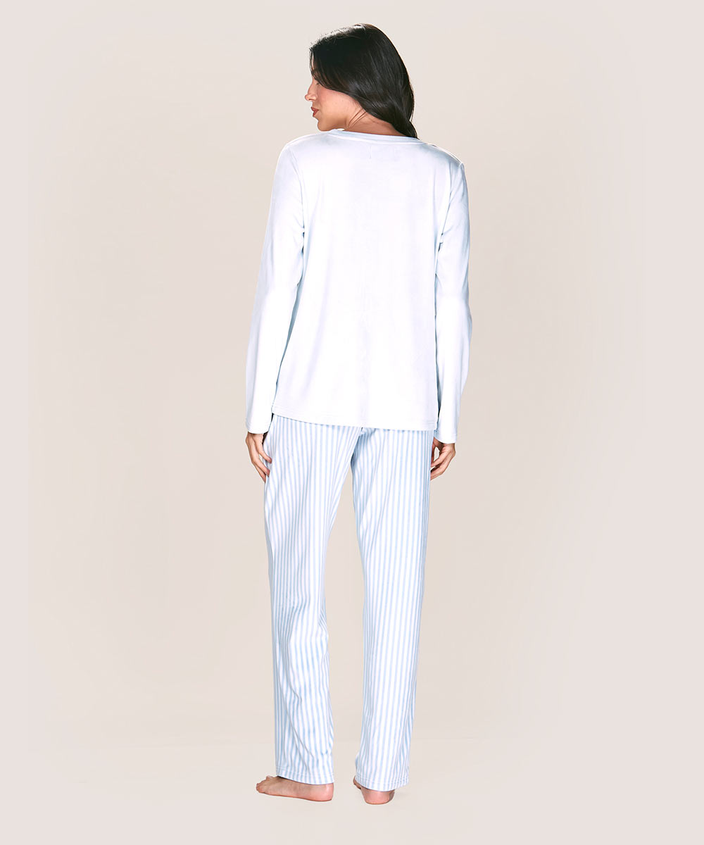 Pijama Mujer Soft Fantasia Celeste