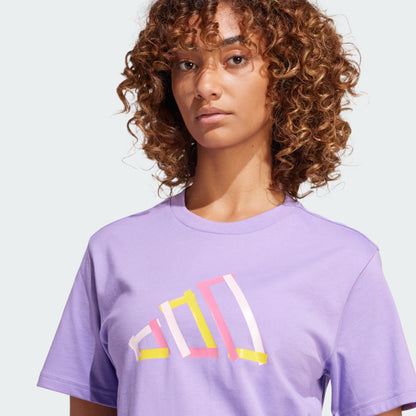 Polera Mujer Tech Fill Estampada Violeta