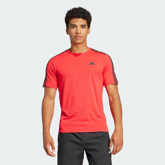 Polera Hombre Train Essentials 3-Stripes Red
